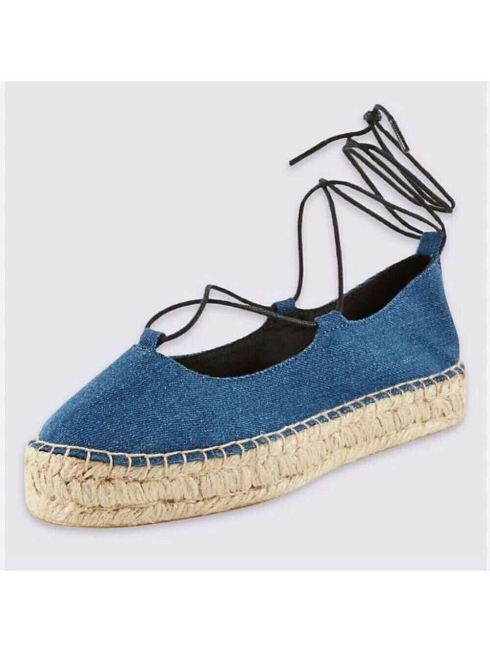 * NEW M&S COLLECTION Ghillie Denim Espadrilles with Insolia Flex® Size UK8/US 10